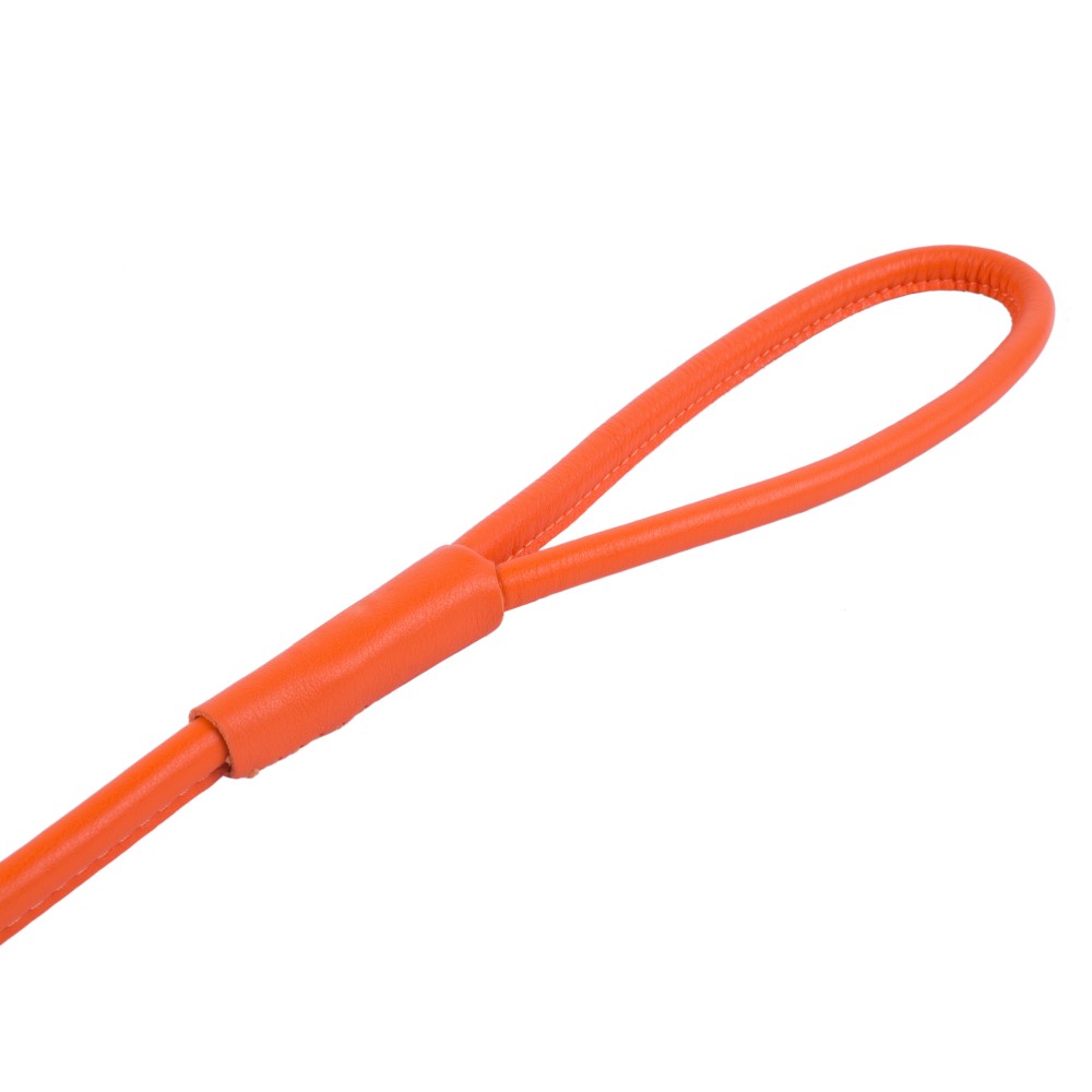 Round-stitched leather dog leash - COLLAR GLAMOR - different colours