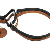Leren half-slip halsband - Collar Soft - zwart of bruin