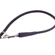 Multifunctionele rondgenaaide lederen hondenriem - COLLAR SOFT - zwart of bruin